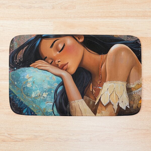 Item preview, Sleeping Pocahontas Disney Princess designed and sold by Jaspersdigitalart.