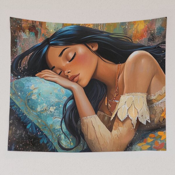 Item preview, Sleeping Pocahontas Disney Princess designed and sold by Jaspersdigitalart.
