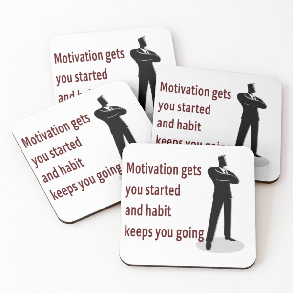 Item preview, Start with Motivation. Continue with Habit. designed and sold by MAKGITASHOP.