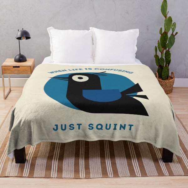 Item preview, Confused Penguin Quote Art - 'When Life Is Confusing, Just Squint' designed and sold by IAPICTURE.