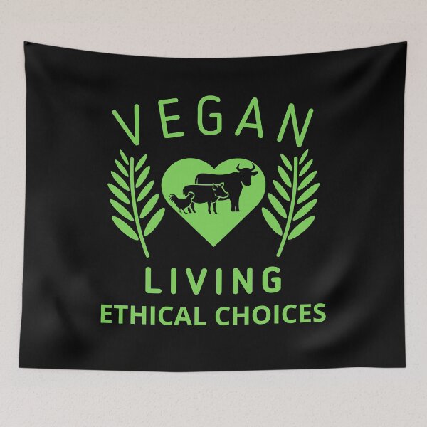 Item preview, vegan slogan designed and sold by MG-MagicGallery.