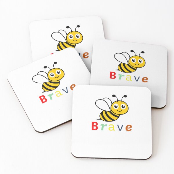 Item preview, Brave Bee - Inspirational Bee Illustration Design designed and sold by TheCreativeVLT.