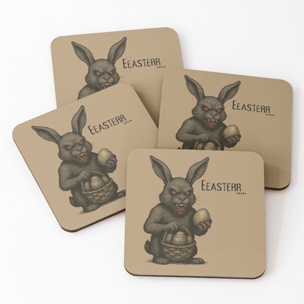 Item preview, Easter Nightmare – Dark Horror Bunny Illustration for Bold Souls designed and sold by imagifeel.
