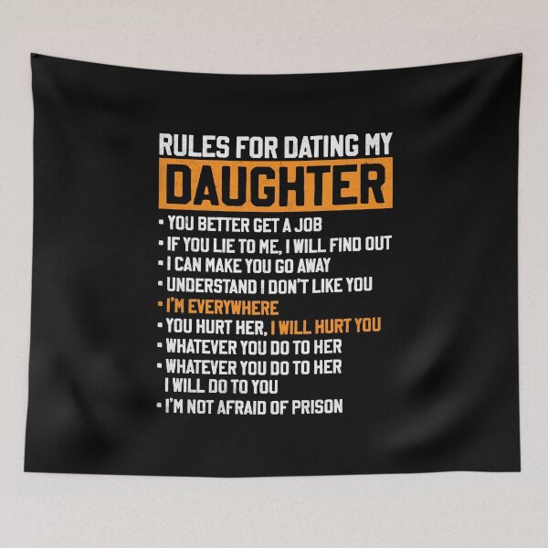 Item preview, Rules for Dating My Daughter Beautiful Daughter Dad designed and sold by DexertimaArt.