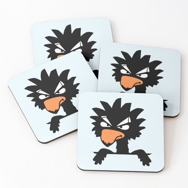 Item preview, Raven bird looks evil cool funny comic humor fun designed and sold by shirt-o-mat.