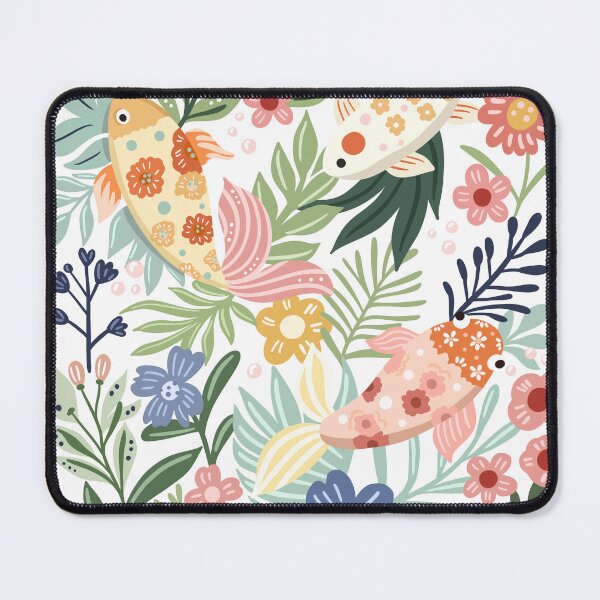 Item preview, Tropical Floral Botanical Garden Koi Fish Pond designed and sold by Moodthology.