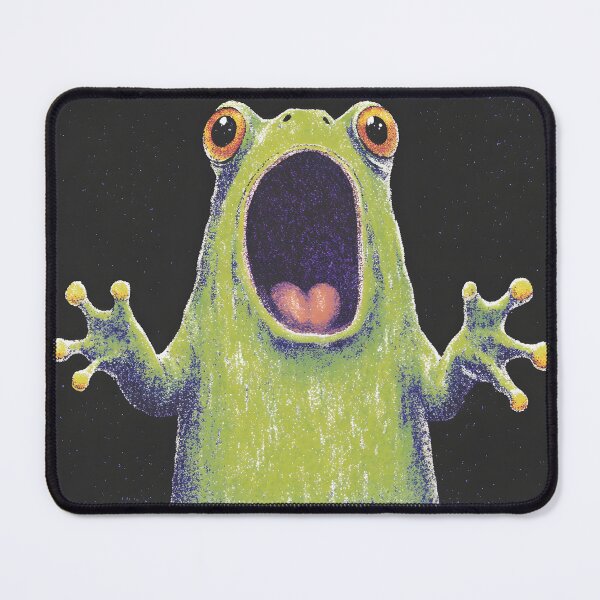 Item preview, Screaming Frog in Neon Retro Style designed and sold by VentoPrintic788.