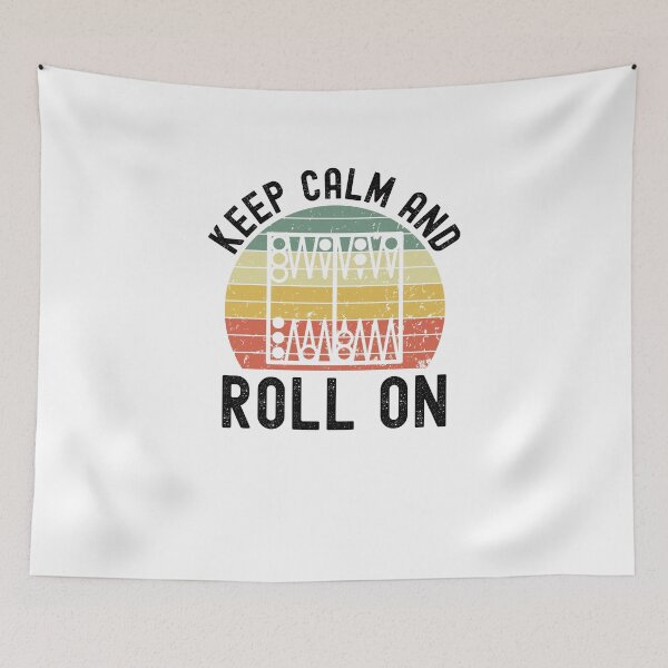 Item preview, Keep calm and roll on Funny Backgammon retro designed and sold by snowry.