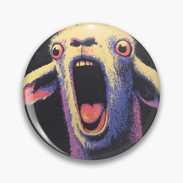 Item preview, Screaming Goat in Neon Retro Style designed and sold by VentoPrintic788.