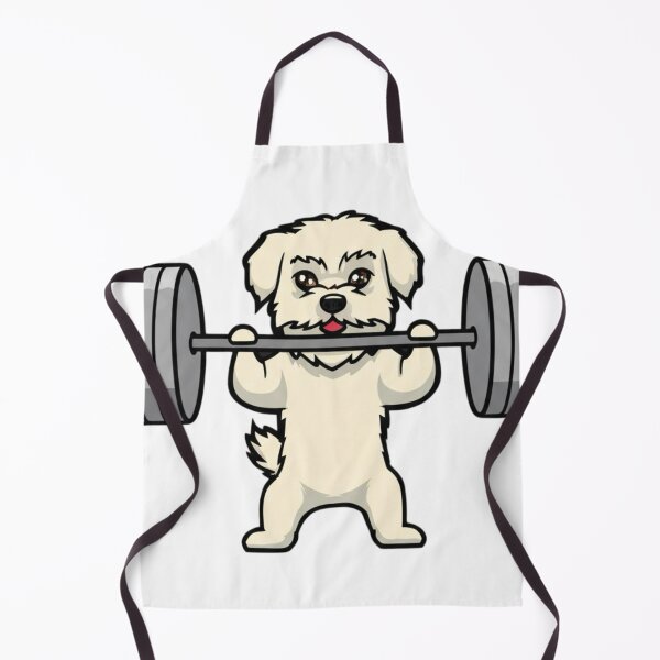 Item preview, Strong Pup - Cute Gym Dog Cartoon designed and sold by IronGlow.