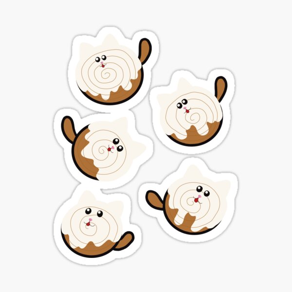 Item preview, Cinnamon Cat Rolls designed and sold by sakuracat45.