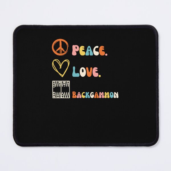Item preview, Peace. Love. Backgammon. Funny Backgammon joke retro designed and sold by snowry.
