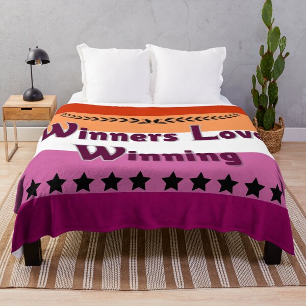 Item preview, Winners love winning meme lesbian pride flag designed and sold by spaghettihoops7.