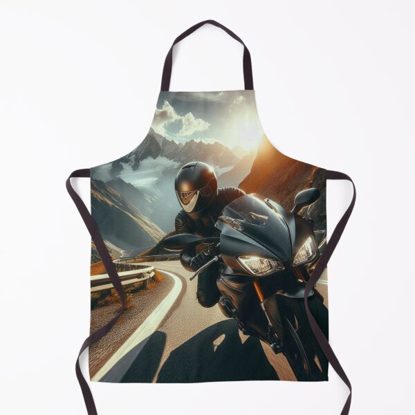 Item preview, Biker Riding Sport Matic Motorbike – AI Artwork of Nature Touring for Motorbike and Vacation Lovers designed and sold by knalpot-design.