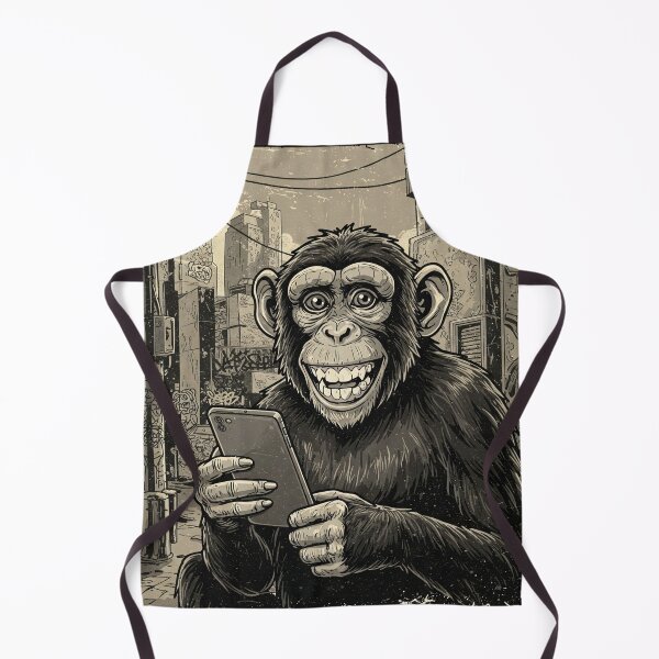 Item preview, Obey the Feed – Monkey with Smartphone | Propaganda Style Art designed and sold by Oblivyum.