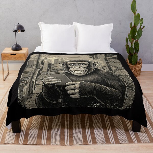 Item preview, Obey the Feed – Monkey with Smartphone | Propaganda Style Art designed and sold by Oblivyum.
