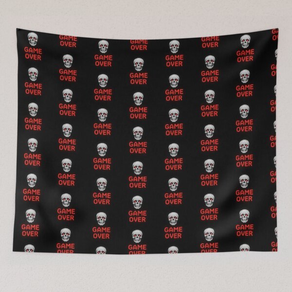 Item preview, Game Over Retro Skull Pixel Art designed and sold by OneMillionSpot.
