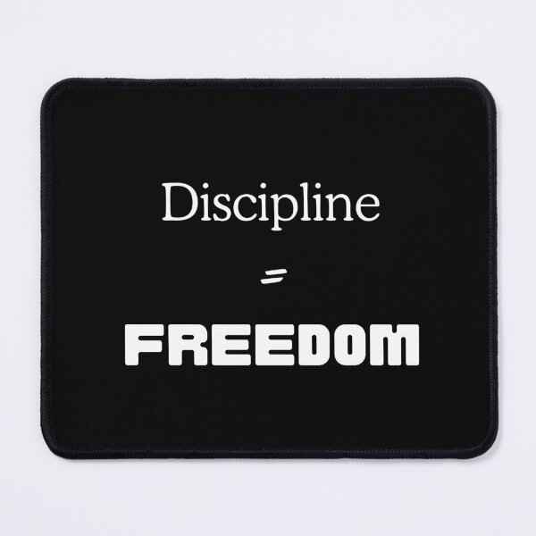 Item preview, Discipline = Freedom Motivational design designed and sold by Naquo.