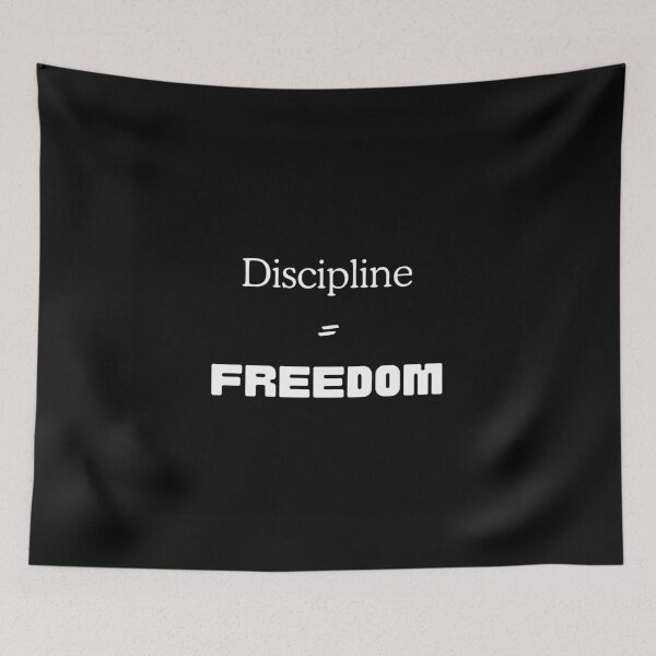 Item preview, Discipline = Freedom Motivational design designed and sold by Naquo.