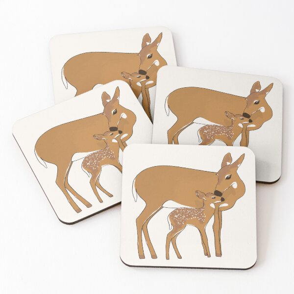 Item preview, Mother & Fawn Deer Doodle designed and sold by Mayfully.