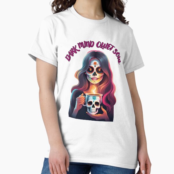 Vista previa del artículo con la obra «Mente oscura Alma tranquila», diseñado y vendido por Tragedyshop.