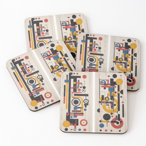 Item preview, Mechanics in the Bauhaus style designed and sold by YunoBerg.