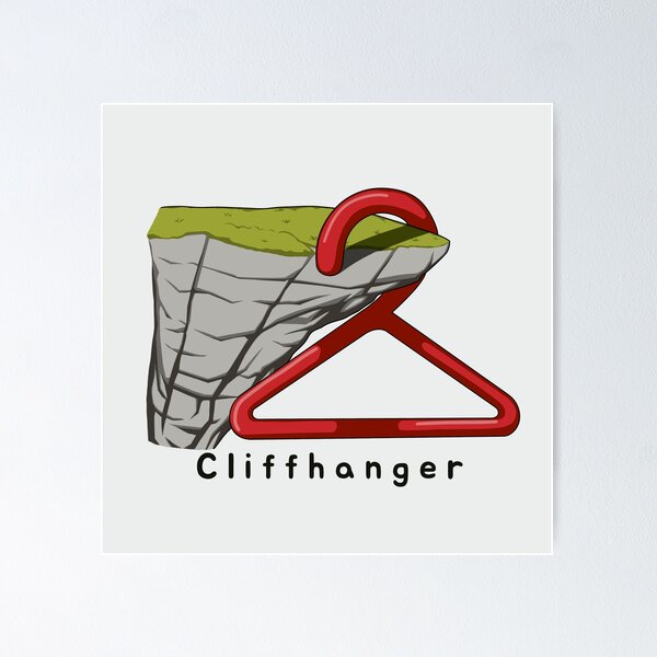 Item preview, Cliffhanger with caption designed and sold by RJ Draws.