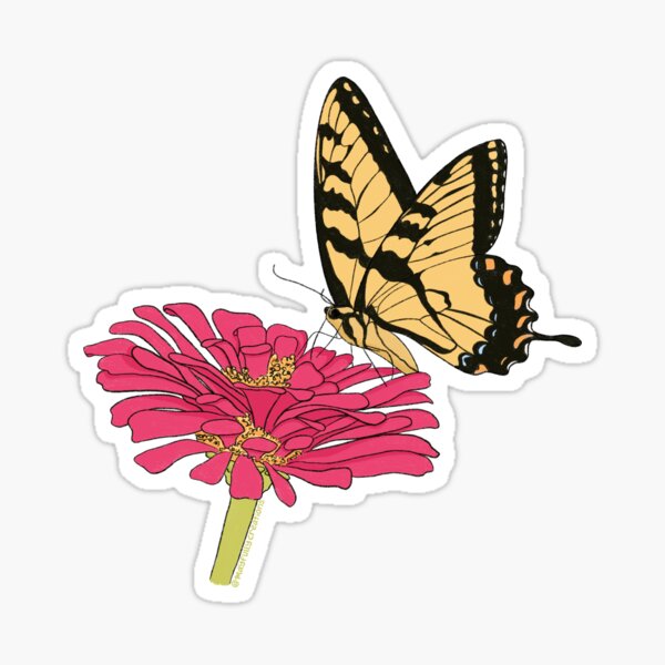 Item preview, Swallowtail Butterfly Doodle designed and sold by Mayfully.