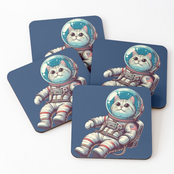 Item preview, Cosmic Catstronaut – Cute Astronaut Kitty in Space designed and sold by Wild-way Art.