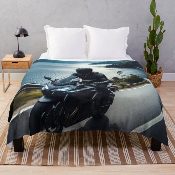 Item preview, Biker Touring Through Lake Toba, Medan – AI Artwork of Tropical Nature for Motorcycle and Vacation Lovers designed and sold by knalpot-design.