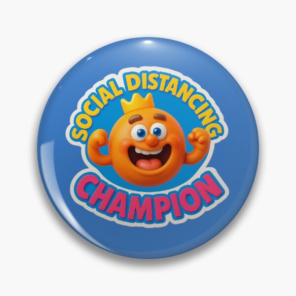 Item preview, Social Distancing Champion - Humorous cartoon design designed and sold by Girih.