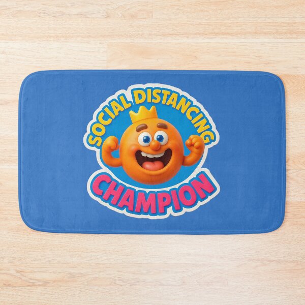 Item preview, Social Distancing Champion - Humorous cartoon design designed and sold by Girih.