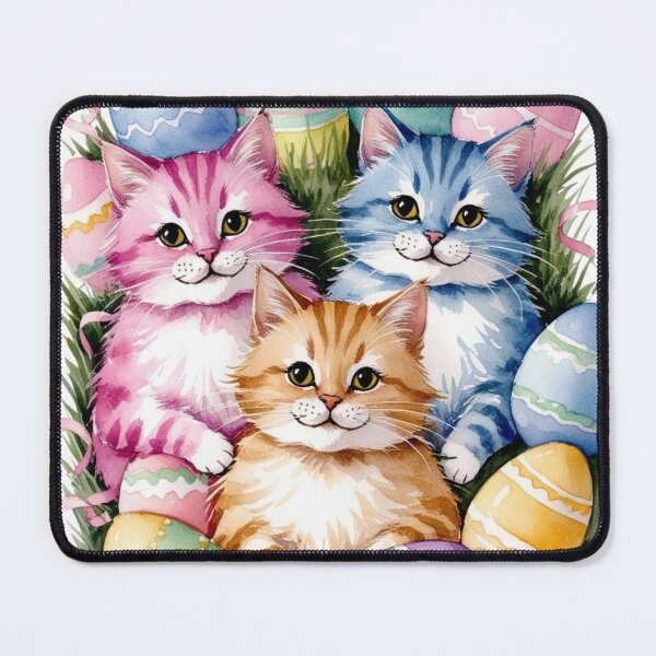 Item preview, Purrfectly Egg-stra: Easter Kitty in Watercolors designed and sold by Marwamay.