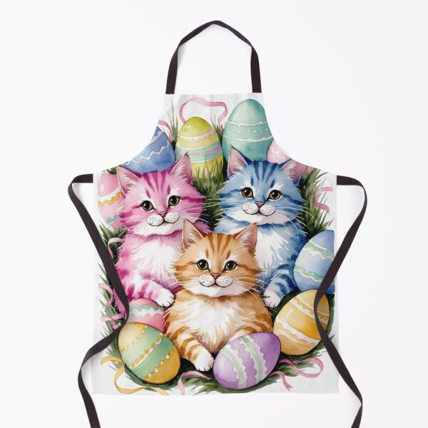 Item preview, Purrfectly Egg-stra: Easter Kitty in Watercolors designed and sold by Marwamay.