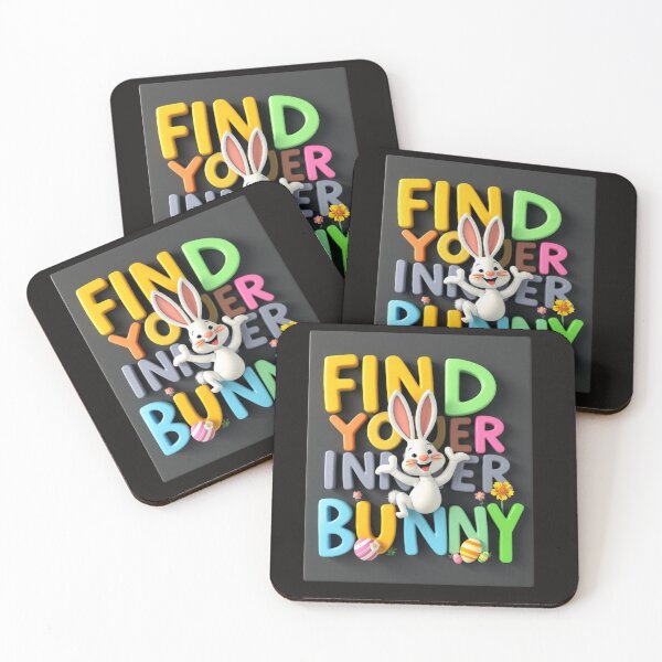 Item preview, FIND YOUR INNER BUNNY: Cute and Motivational T-Shirt Design designed and sold by Mikel-empire.