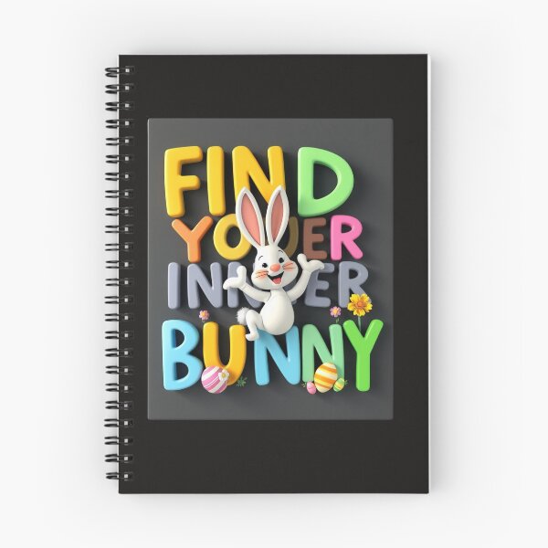 Item preview, FIND YOUR INNER BUNNY: Cute and Motivational T-Shirt Design designed and sold by Mikel-empire.