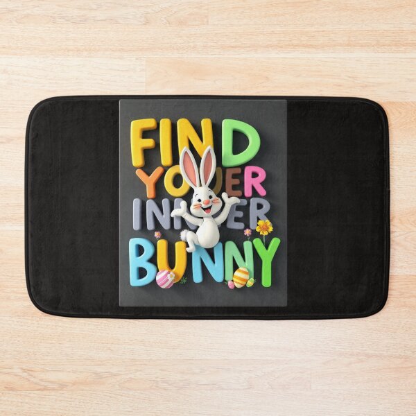 Item preview, FIND YOUR INNER BUNNY: Cute and Motivational T-Shirt Design designed and sold by Mikel-empire.
