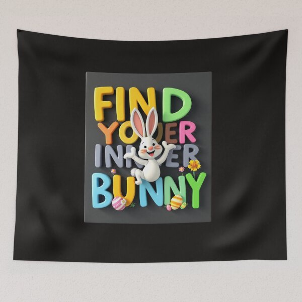 Item preview, FIND YOUR INNER BUNNY: Cute and Motivational T-Shirt Design designed and sold by Mikel-empire.