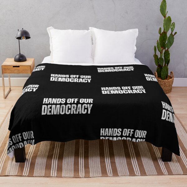 Item preview, Copy of Hands Off Our Democracy Protest Text Design designed and sold by EarthArtDesigns.