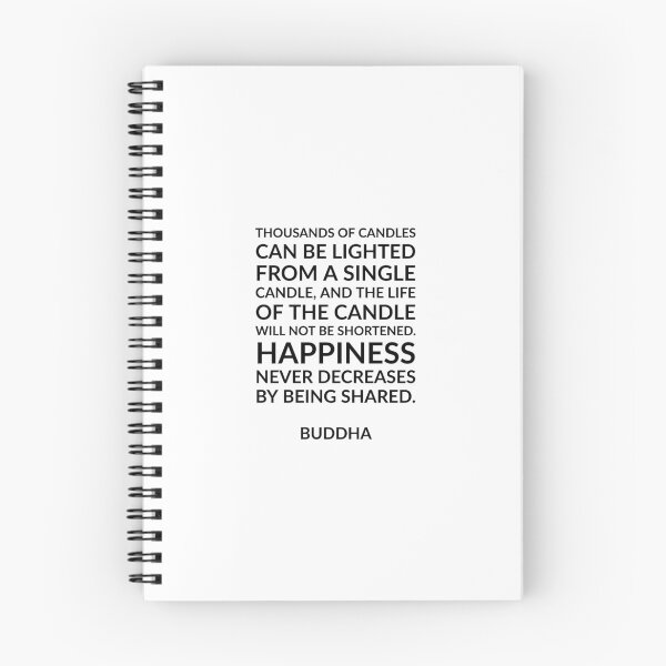 Item preview, “Thousands of candles can be lighted from a single candle, and the life of the candle will not be shortened. Happiness never decreases by being shared.” Quotes Said By Buddha designed and sold by Inspirationmotivation.