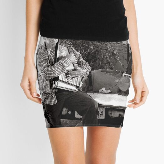 Autoharp Player, Farmer's Market-McMinnville, Tennessee Mini Skirt