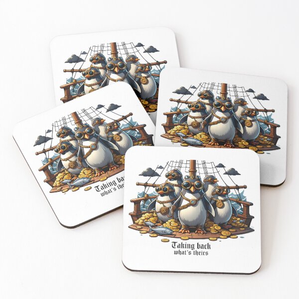 Item preview, Steampunk Penguin Pirates: Avast Ye! Whimsical Airship Adventure Design designed and sold by AnnDesignStudio.