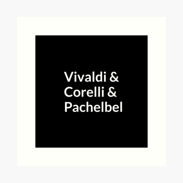 Aperçu de l'œuvre Compositeurs baroques - Vivaldi, Corelli, Pachelbel créée et vendue par Inspirationmotivation.