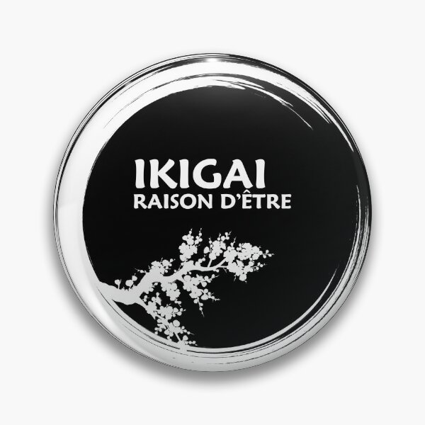 Item preview, IKIGAI reason for being - japanese design in white - in French designed and sold by ZenNature.
