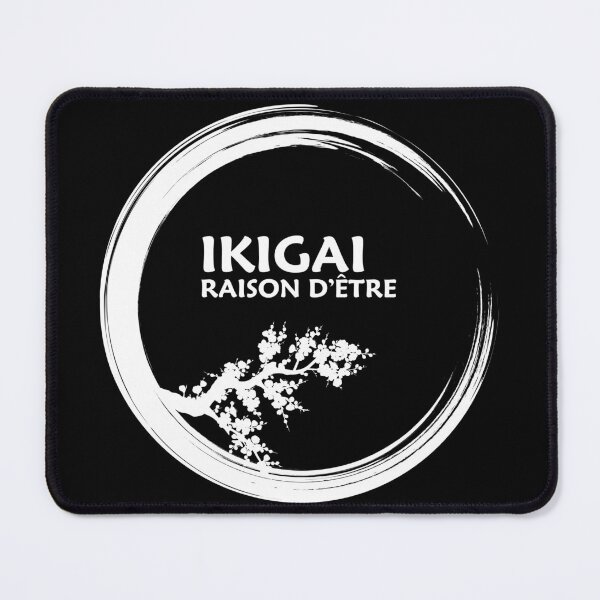 Item preview, IKIGAI reason for being - japanese design in white - in French designed and sold by ZenNature.