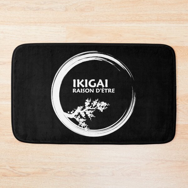 Item preview, IKIGAI reason for being - japanese design in white - in French designed and sold by ZenNature.