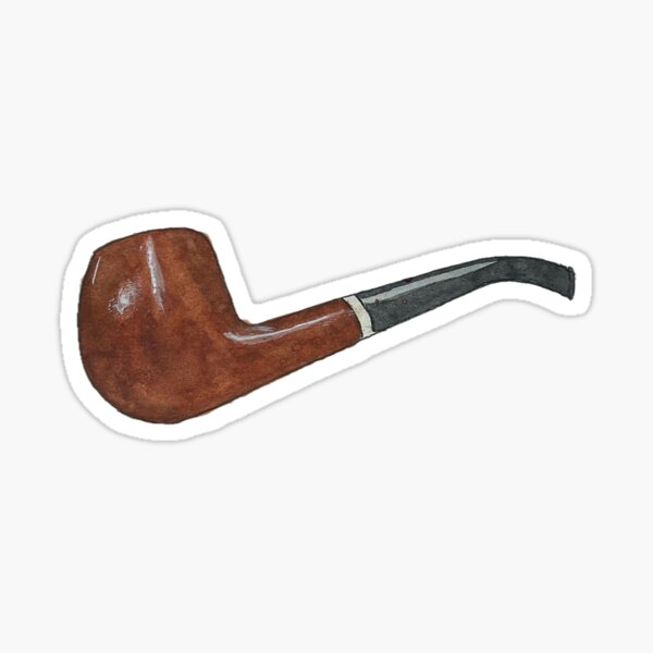 Item preview, Detective essentials -Pipe - watercolor sketch designed and sold by pfc-art.