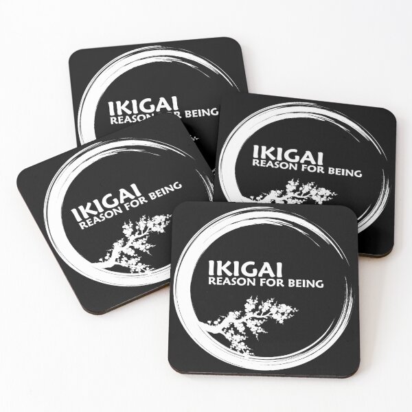 Item preview, IKIGAI reason for being - japanese design in white designed and sold by ZenNature.