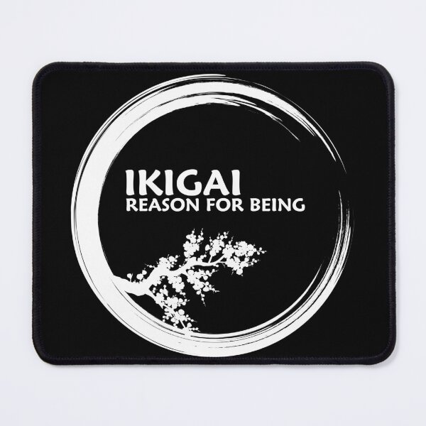 Item preview, IKIGAI reason for being - japanese design in white designed and sold by ZenNature.