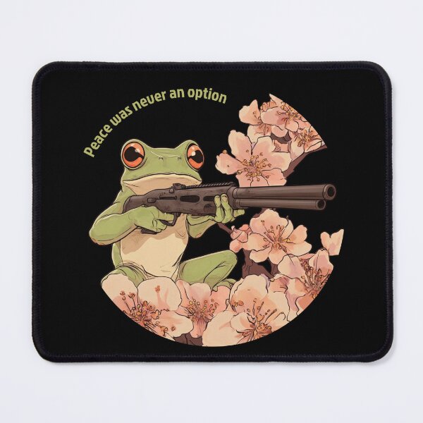 Item preview, Peace was never an option frog designed and sold by beAwareShop.